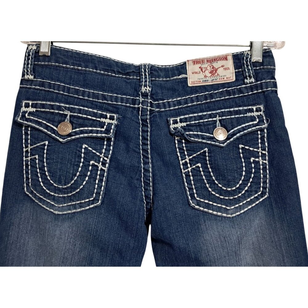 True Religion Womens Size 30 Straight Leg Jeans Size 31‎ Made In USA Denim